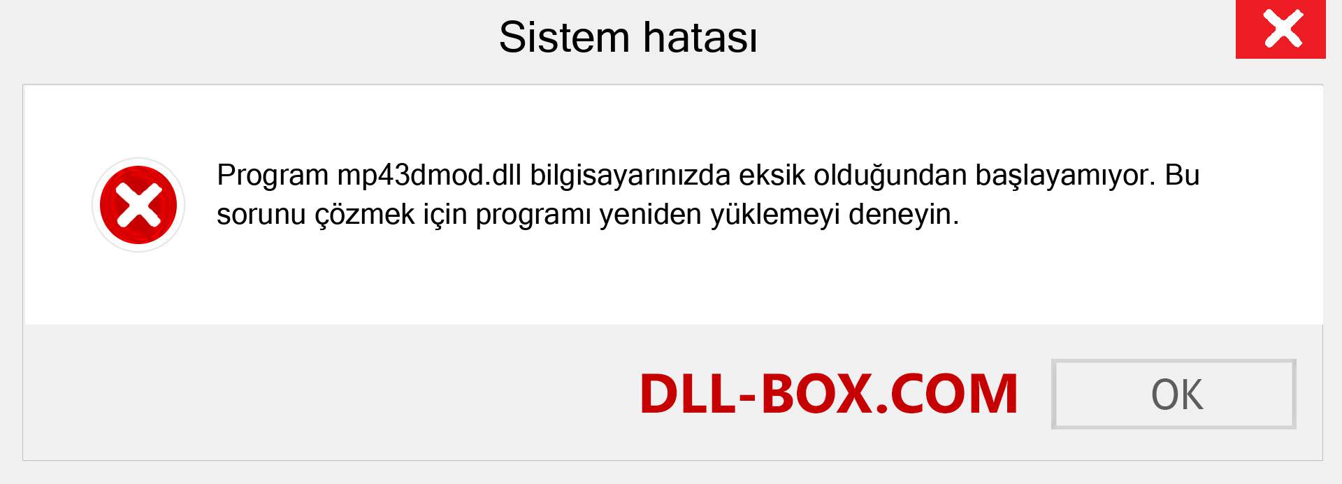 mp43dmod.dll dosyası eksik mi? Windows 7, 8, 10 için İndirin - Windows'ta mp43dmod dll Eksik Hatasını Düzeltin, fotoğraflar, resimler